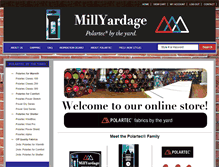 Tablet Screenshot of millyardage.com